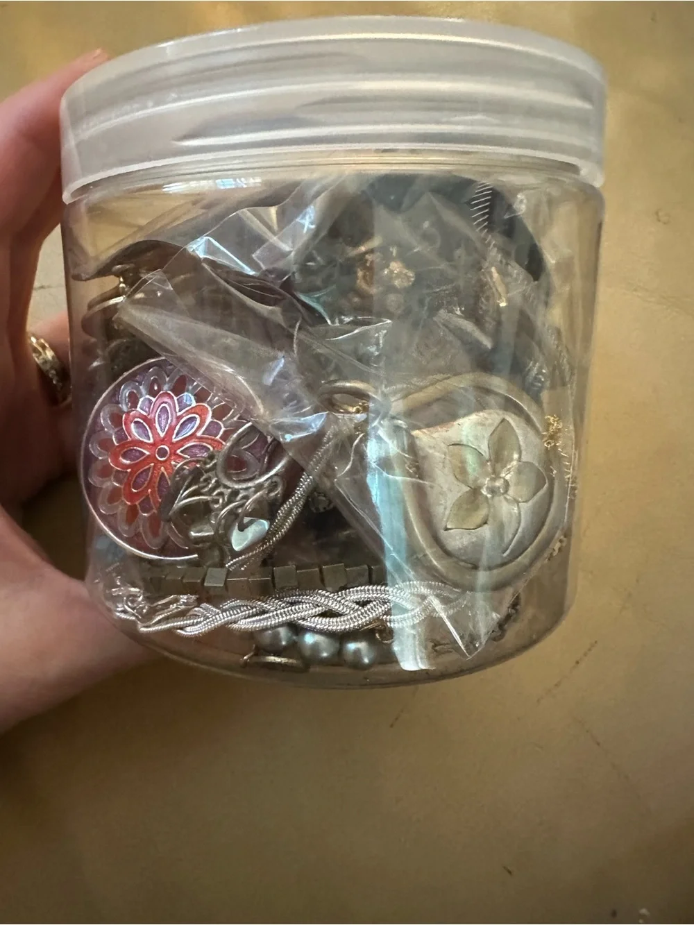 Silver-Tone Boho Mystery Jewelry Jar!